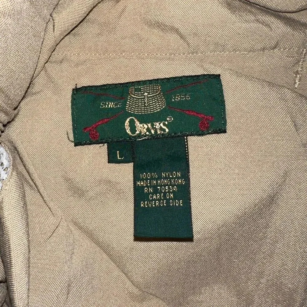 Vintage Orvis Men's Rayon Adjustable Belted Pants Sz L 34" x 28" - Picture 5 of 6